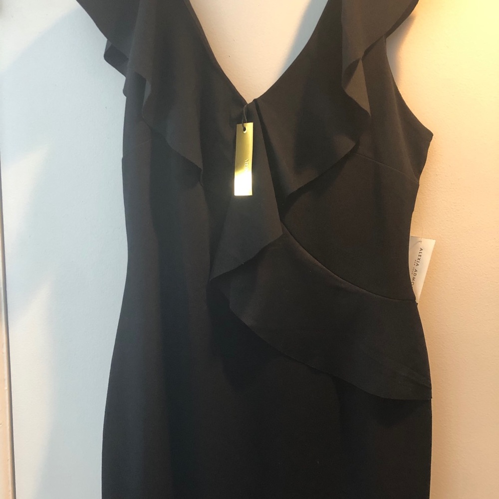 Alexia Admore Marlena ruffle dress Black